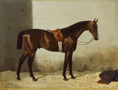 Brown Horse in the Stable by Emil Volkers